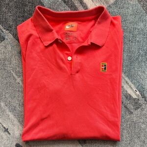 Nike Men's Size XL Red Heritage Golf Tennis Polo